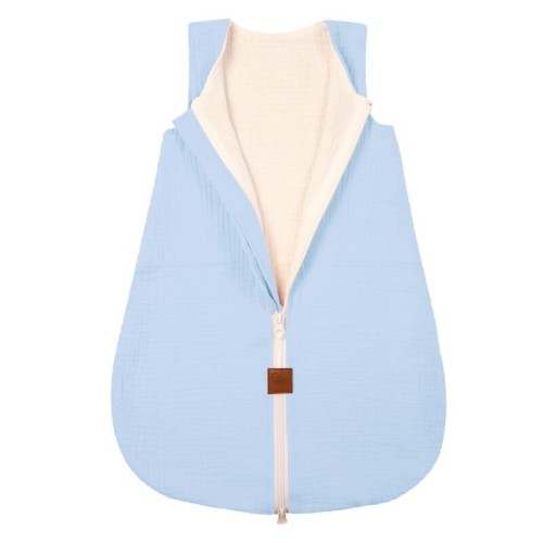 Hi Little One śpiworek do spania dla noworodka TOG 1.0 muślin Baby blue S