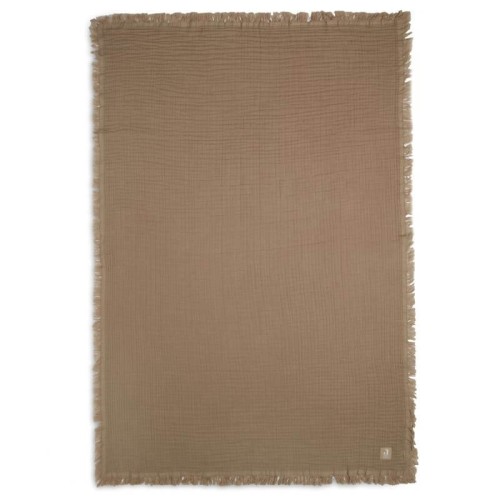 Kocyk otulacz muślinowy 120x120 Fringe Biscuit Jollein