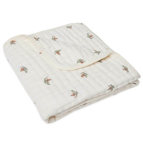 Kocyk muślinowy 100x75 Dzikie Róże Rosehip Jollein