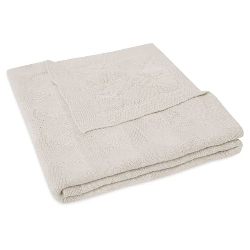 Kocyk tkany Shell Knit Gots Nougat Jollien