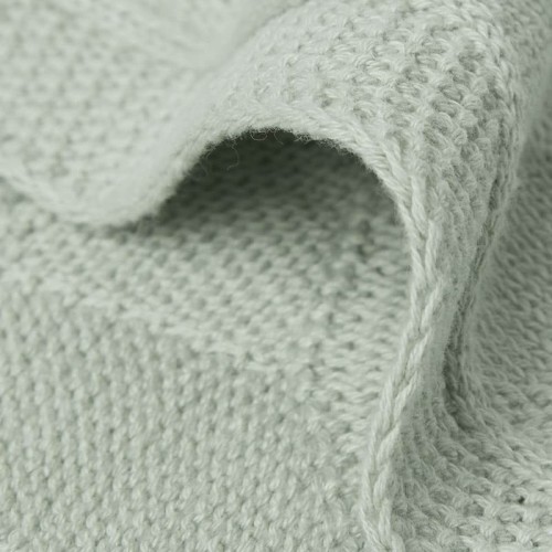 Kocyk tkany Shell Knit Gots Sea Foam Jollien