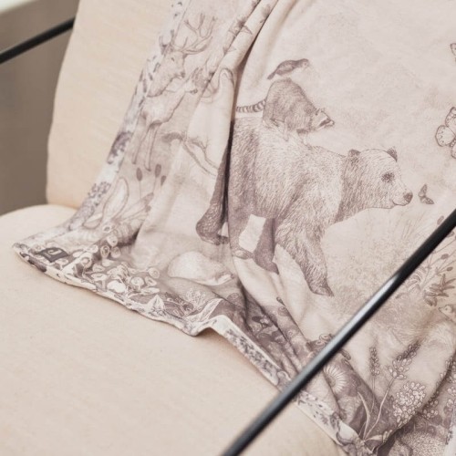 Jollein kocyk do wózka fotelika i kołyski 100x75 cm Baśniowy Las PIMPELMEES FOREST ANIMALS