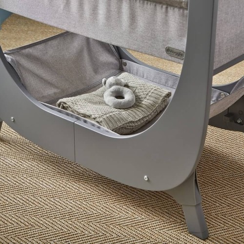 Łóżeczko dostawne Air Lite Bedside Crib grey Shnuggle