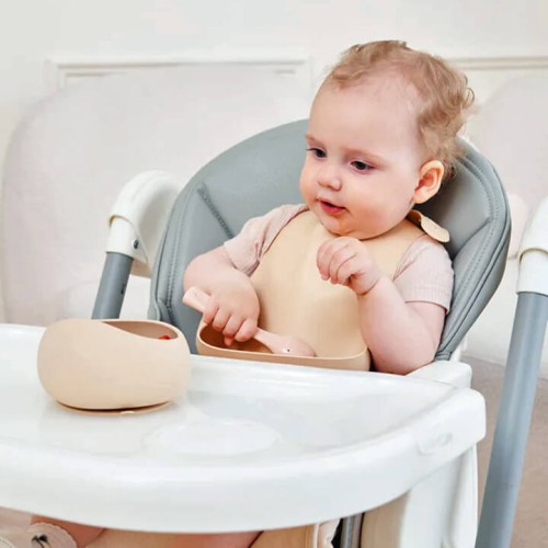 Mombella Miseczka z przyssawką i łyżeczka Light Blue