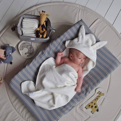 Ręcznik dla niemowląt Vanilla White Bunny Elodie Details