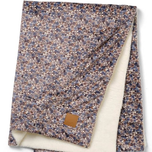Kocyk Pearl Velvet Blue Garden Elodie Details