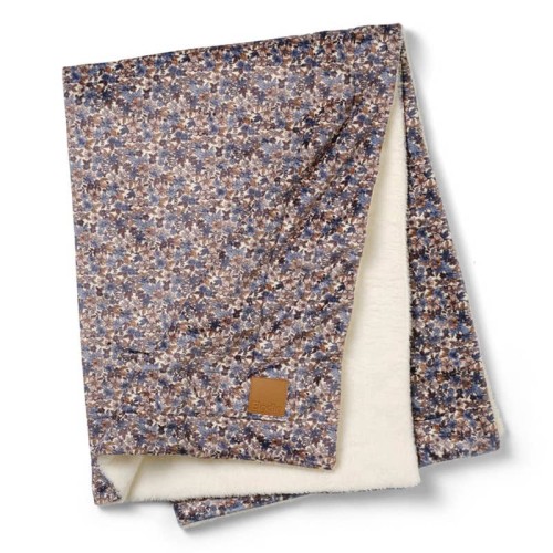 Kocyk Pearl Velvet Blue Garden Elodie Details