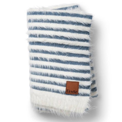 Kocyk Furry Knit Berry Blue Elodie Details