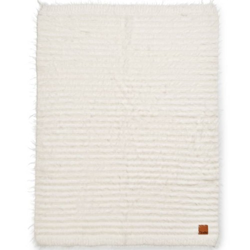Elodie Details - Kocyk Furry Knit - Vanilla White