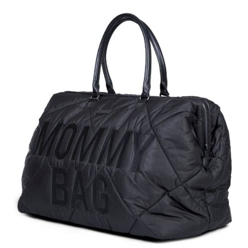 Torba Mommy Bag pikowana czarna Childhome