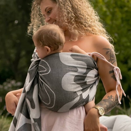 Chusta kółkowa Gray Waves Supermama