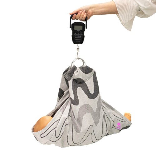 Waga tuląca dla niemowlaka Gray Waves Bright Supermama