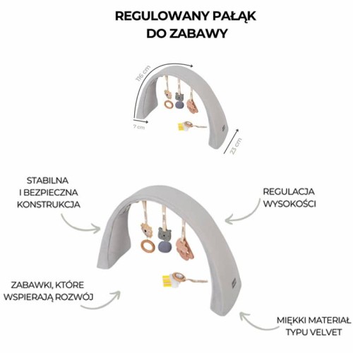 Modularne gniazdko niemowlęce z pałąkiem do zabawy 3 w 1