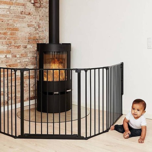 Osłona kominka FLEX XL czarna Baby Dan