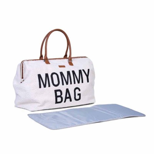 Torba Mommy Bag Teddy Bear White Childhome