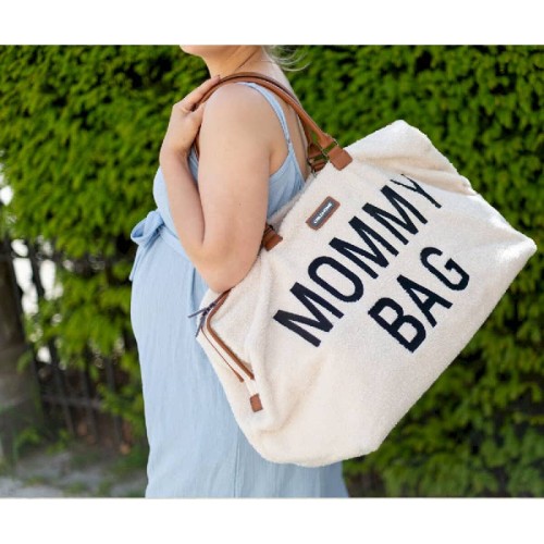 Torba Mommy Bag Teddy Bear White Childhome