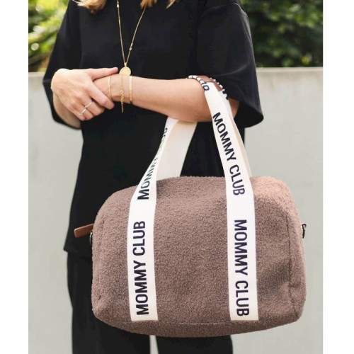 Childhome Torba do wózka Mommy Club Signature Teddy Soft brown