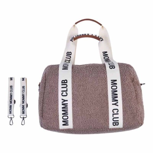 Childhome Torba do wózka Mommy Club Signature Teddy Soft brown