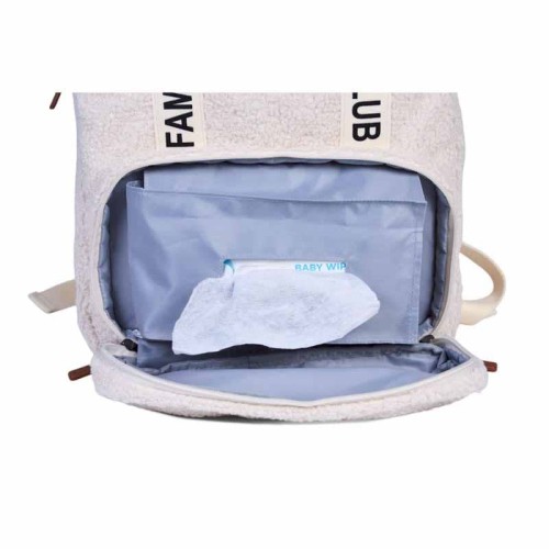 Childhome Plecak Family Club Signature Teddy Off white