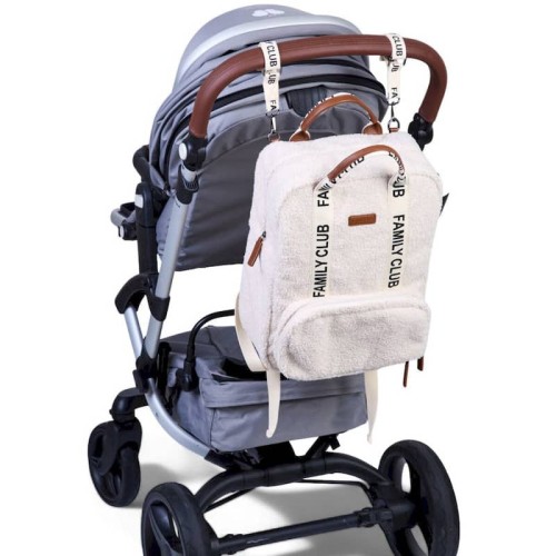 Childhome Plecak Family Club Signature Teddy Off white