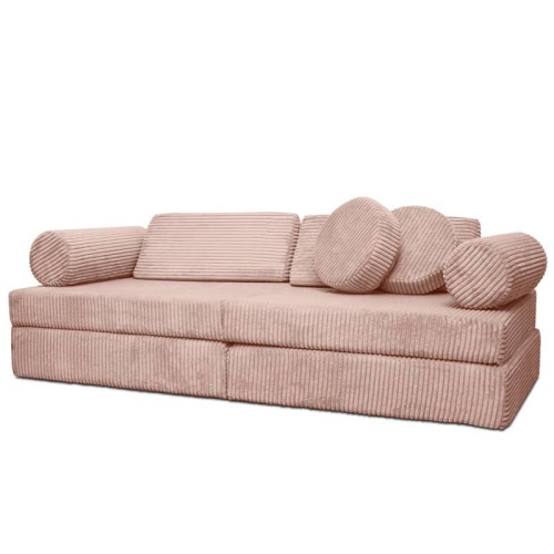 Sofa modułowa do zabawy Montessori pudrowy róż Kotey