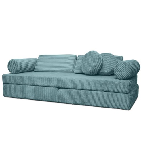 Sofa modułowa do zabawy Montessori turkusowa Kotey