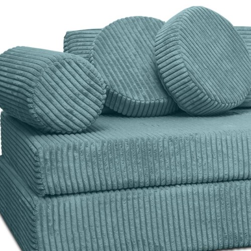 Sofa modułowa do zabawy Montessori turkusowa Kotey