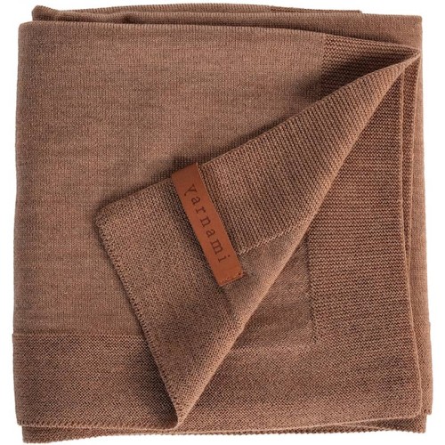 Kocyk merino amori amori Cozy 85x85 cynamonowy