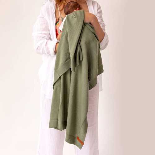 Kocyk merino amori amori Cozy 85x85 oliwkowy