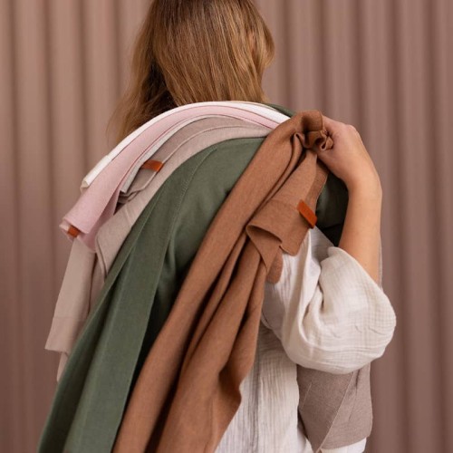Kocyk merino amori amori Cozy 85x85 oliwkowy
