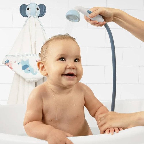 Zestaw kąpielowy prysznic słonik niebieski yookidoo