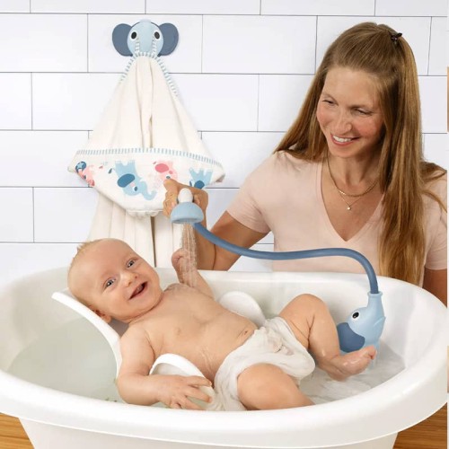 Zestaw kąpielowy prysznic słonik niebieski yookidoo