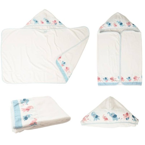 Zestaw kąpielowy prysznic słonik niebieski yookidoo