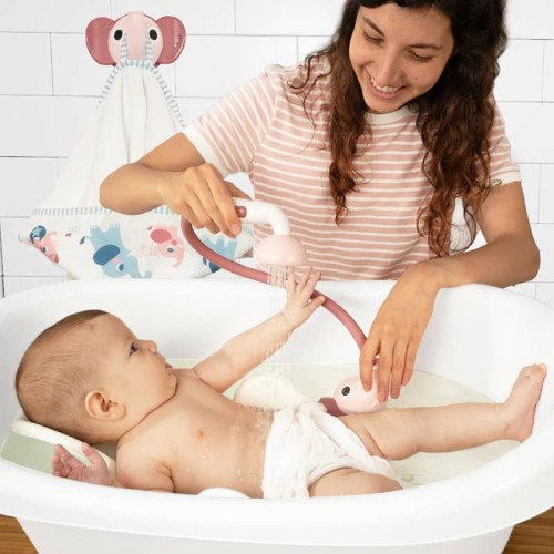 Zestaw kąpielowy prysznic słonik różowy yookidoo