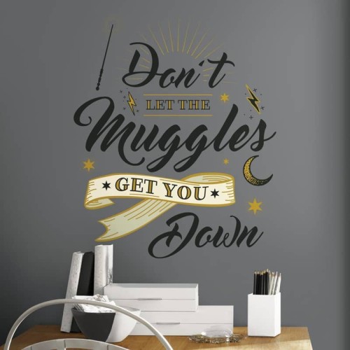 Naklejka Harry Potter cytat z mapy RoomMates