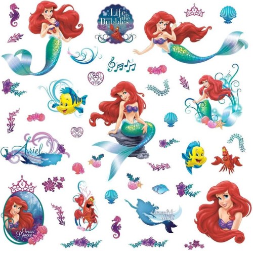 Naklejka Ariel i przyjaciele Disney RoomMates