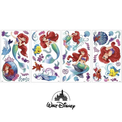 Naklejka syrenka Ariel i przyjaciele Disney RoomMates