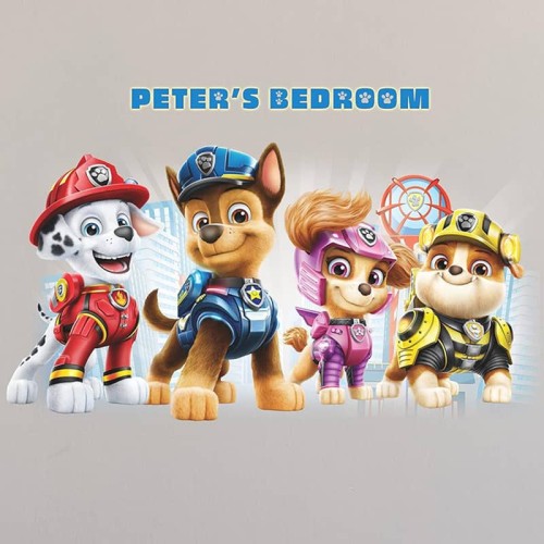 Naklejka Psi Patrol z alfabetem RoomMates