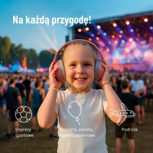 Zazu fun słuchawki wygłuszające 2w1 dla dzieci i niemowląt