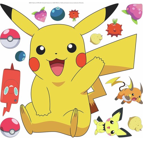 Naklejki Pokemon Pikachu RoomMates