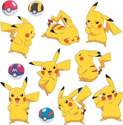Naklejki Pokemon RoomMates