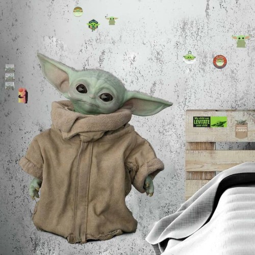 Naklejki Gwiezdne wojny Yoda Mandalorian RoomMates