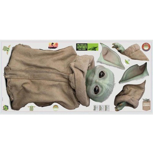 Naklejki Gwiezdne wojny Yoda Mandalorian RoomMates