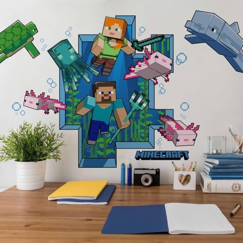 Naklejki Minecraft Giant RoomMates