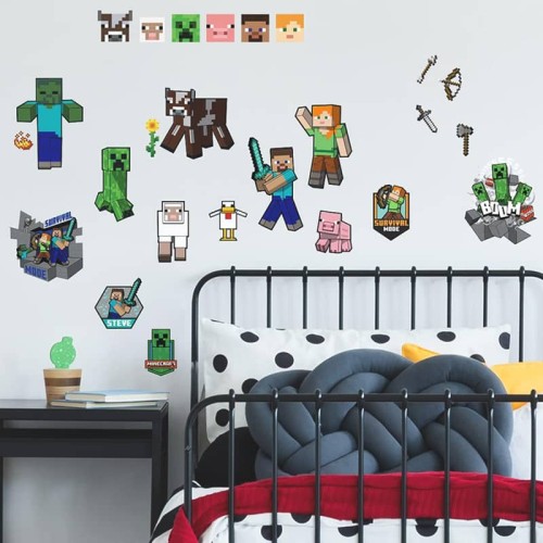Naklejki Minecraft RoomMates