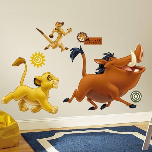 Naklejki Simba Timon i Pumba RoomMates