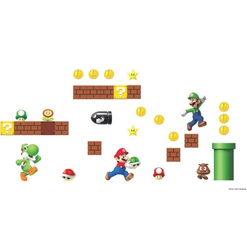 Naklejki Mario Bros RoomMates