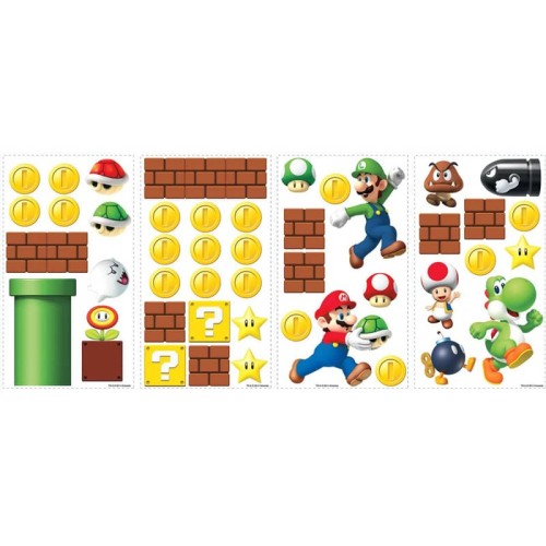 Naklejki Mario Bros RoomMates