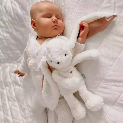 Królik z aplikacją 7w1 App ecru róż Szumisie