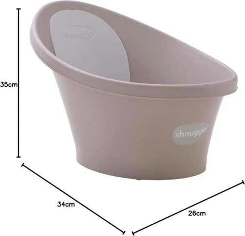 Wanienka dla niemowlaka z odpływem Baby taupe Shnuggle